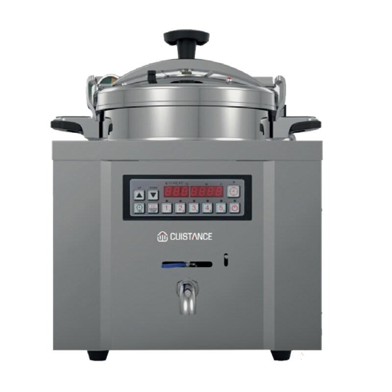Friteuse électrique à pression 22 L en inox avec affichage digital - Température réglable – Haute performance professionnelle - Cuistance - inox TP22L_0
