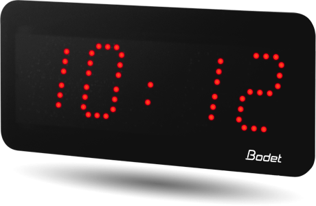 Horloge LED Style II 5, alimentation 230V, WIFI, LED rouge - BODET_0