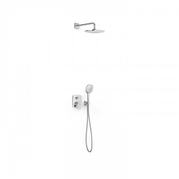 KIT DE DOUCHE ENCASTRÉ RAPIDBOX CHROMÉ - TRES 21728004