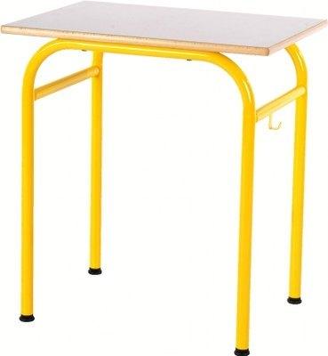 TABLE FIXE ROMANE 70 X 50 CM CHANTS SURMOULÉS - T5 - PIÉTEMENT JAUNE - MANUTAN COLLECTIVITÉS