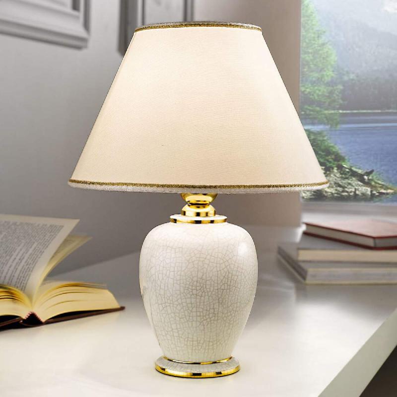 AUSTROLUX KOLARZ GIARDINO CRACLEE LAMPE À POSER, CRÈME 30 CM