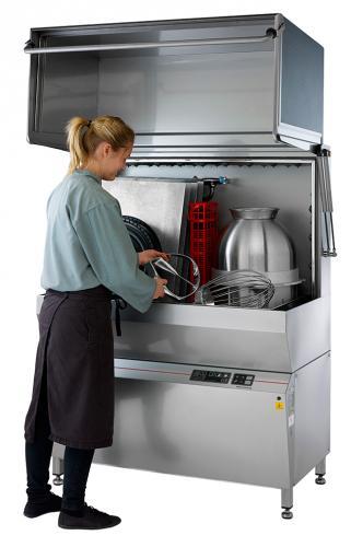 Lave-ustensiles professionnel Jeros Amplus - Modèles 9120 et 9130 - Système de lavage coulissant et rinçage à 85°C_0