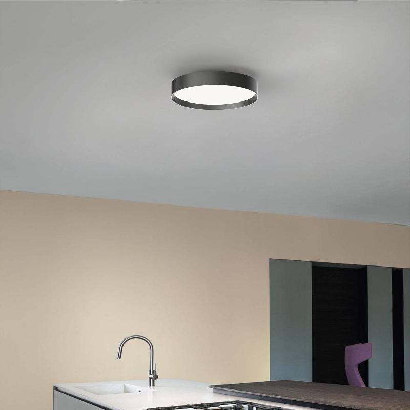 LOOM DESIGN PLAFONNIER LED LUCIA, NOIR, Ø 35 CM ALU