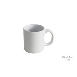 Lot de 12 Tasse Cafe Droite Blanc 14cl-Gres Maitre Chef - GRESTA009_12_0
