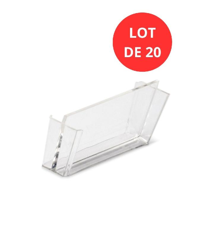 Lot de 20 séparateurs tranversaux transparents pour tiroir 2.4L_0
