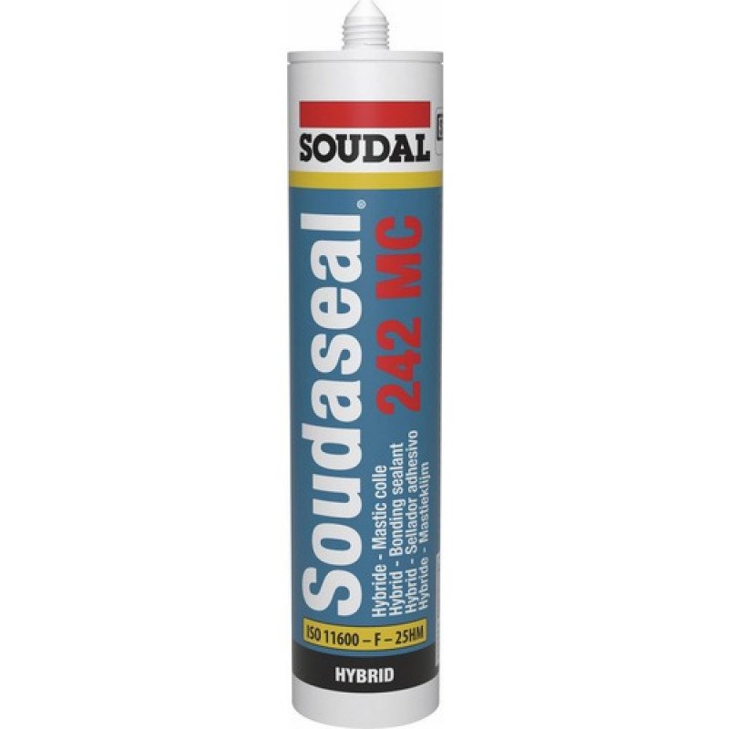 MASTIC COLLE SOUDASEAL 242 MC BLANC 290ML - SOUDAL - 131185
