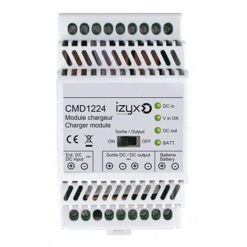 MODULE CHARGEUR/SUPERVISION RAIL DIN 3M - +3 DÉF.24V IZYX
