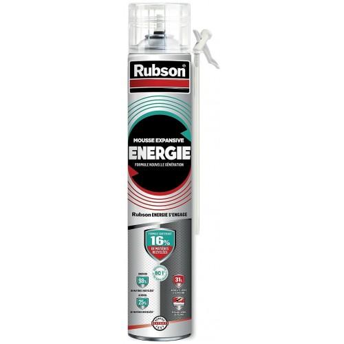 MOUSSE AUTO-EXPANSIVE POLYMÈRE MANUELLE ENERGIE - AÉROSOL 750 ML - PAR 12 RUBSON