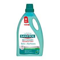 NETTOYANT DÉSINFECTANT ANTIBACTÉRIENS SOLS ET SURFACES SANYTOL PROFESSIONNEL EUCALYPTUS - 5L