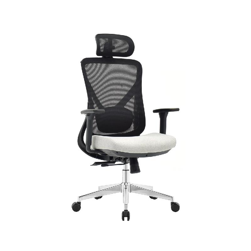 OfficeSense OS130 Chaise de Bureau Ergonomique – Chaise en Maille – Accoudoirs 3D – Soutien lombaire – Chaise Gaming – Gris – Adultes - gr_0