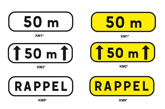 Panonceau pour signalisation temporaire - plusieurs tailles disponibles - Classe 1, 2 et 2 DG_0