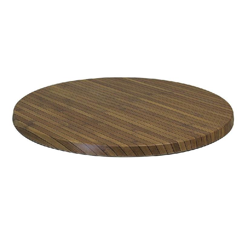 Plateau rond de table extérieur Werzalit Ø60cm décor Saigon_0