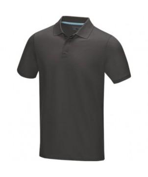 POLO GRAPHITE BIO GOTS MANCHES COURTES HOMME GRIS ORAGE - GOODIES ÉCOLOGIQUES