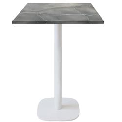 Restootab - Mange-debout 60x60cm - modèle Round blanc lune bleue - gris TB-ROUFF1-6060M-LUN.BLE_0