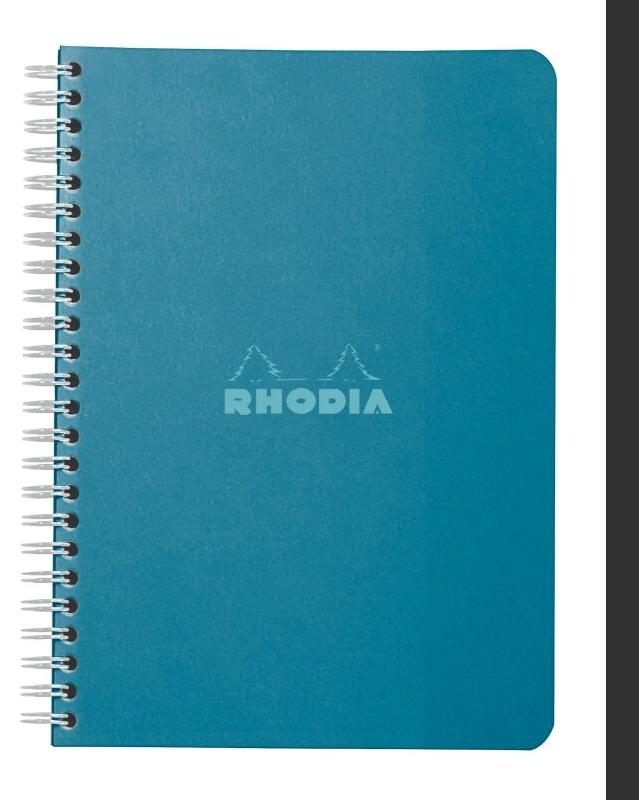 RHODIA Lot de 10 Carnet paon A5, 120p./60 feuilles 80 g/m² reliure intégrale, ligné - 3037921181225_0