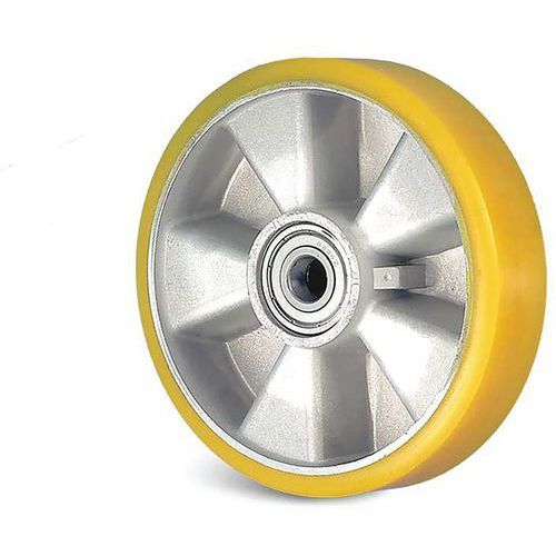 ROUE EN POLYURÉTHANE CORPS ALUMINIUM ALÉSAGE 25MM - 1000KG - GUITEL