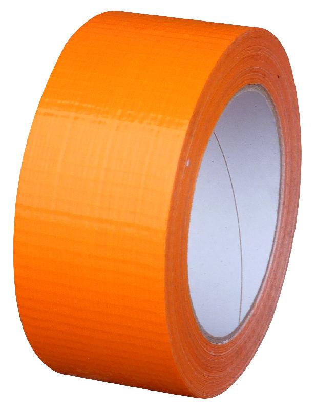 Ruban adhésif toile orange - 25 m x 48 mm_0