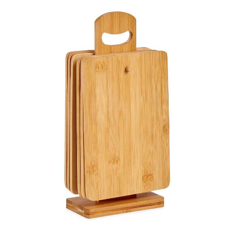 San Ignacio KINVARA - Set de 6 Planches en Bambou avec Support 22x14cm - marron Bambou SANR080_0