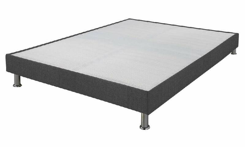 SOMMIER TAPISSIER TISSU FOOL  GRIS ANTHRACITE 80X200 CM