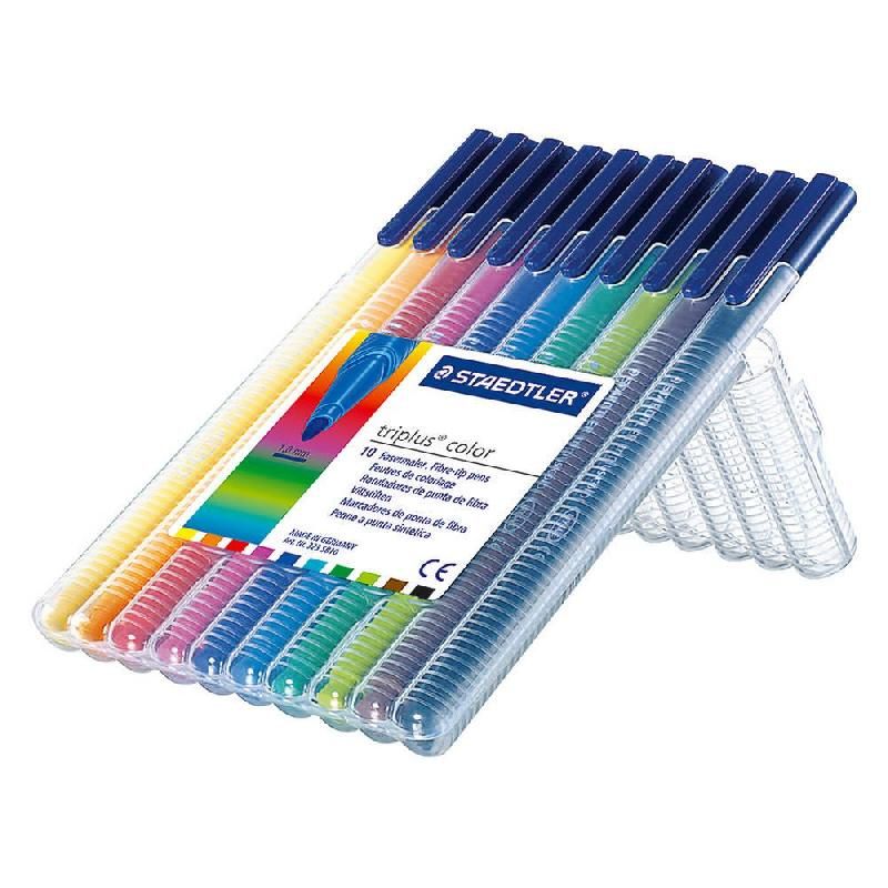 STAEDTLER FEUTRES COULEURS TRIPLUS - ETUI DE 10