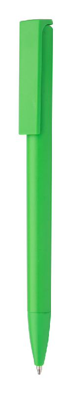 Stylo à bille en plastique - mouvement spécial du clip - couleur vert - encre bleue_0