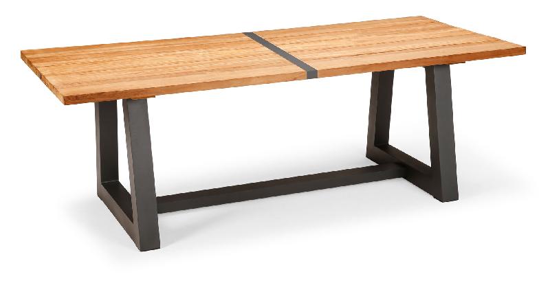 TABLE CAMPIONE 220 X 100 CM ANTHRACITE/TECK
