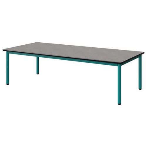 TABLE MALIBU 180X80 T1 4P STR ANTIB BÉT F186/NOIR BLEU 5018