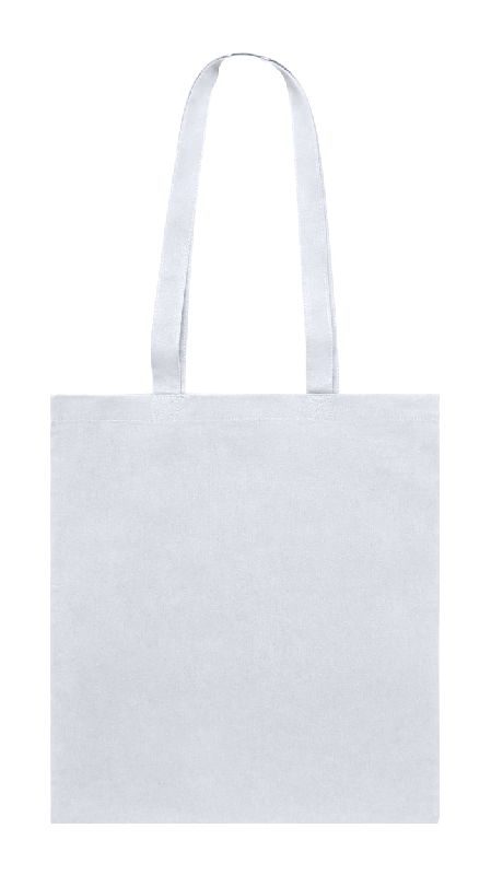 Tote bag publicitaire en coton coloré - anses longues - 180 g/m² - 70g - couleur blanc_0