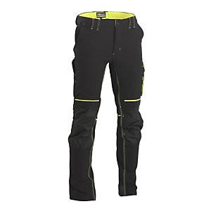 U POWER PANTALON DE TRAVAIL ATOM NOIR ET JAUNE - TAILLE L