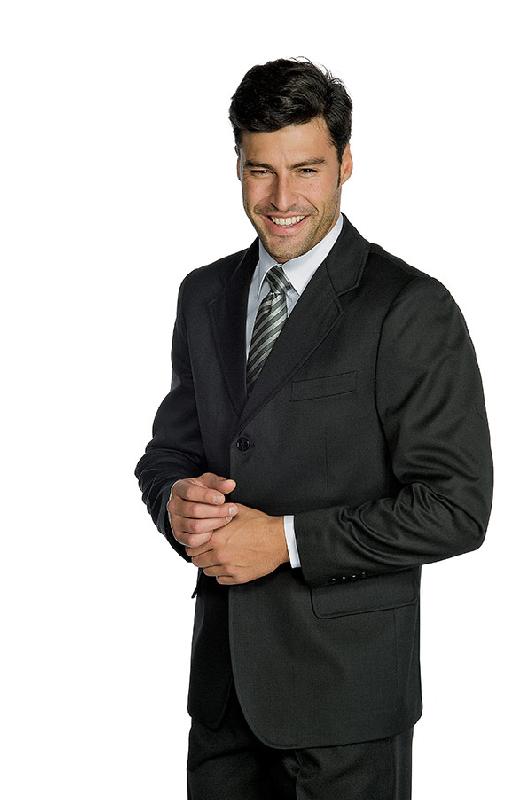 VESTE HOMME HIVER 3 BOUTONS NOIR 100% LAINE