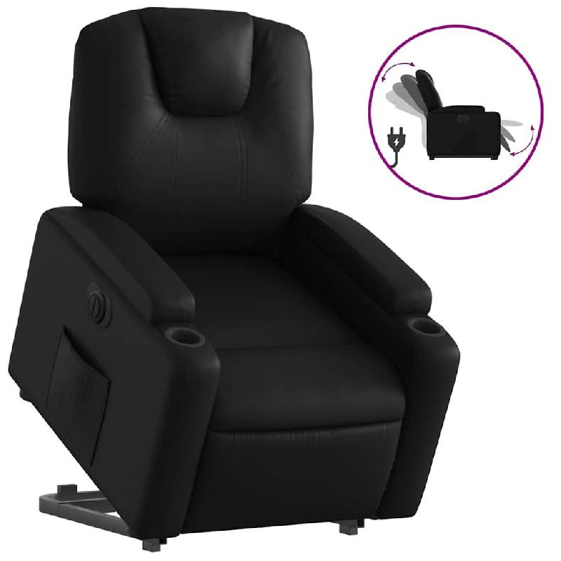 VidaXL Fauteuil inclinable électrique noir similicuir Modèle Jervessa - 3204444_0
