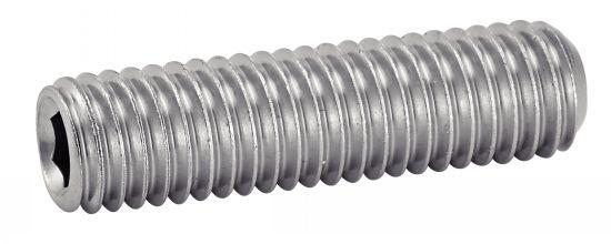 VIS À MÉTAUX SANS-TÊTE HEXAGONALE CREUSE BOUT CUVETTE INOX A2 DIN 916 8X35 BOÎTE DE 100 - ACTON - 622078X35