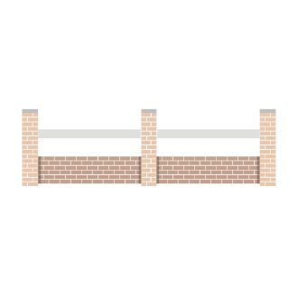 Albe - clôtures en PVC - Sothoferm - lame lisse horizontale 120 x 28 mm - dimensions standard ou sur mesure_0