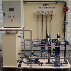 Banc automatisé d'étude de pompe centrifuge avec régulation de débit - mp74_0