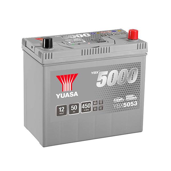 Batterie voiture Yuasa YBX5053 - 12V 50Ah 450A - Premium pour véhicules conventionnels_0