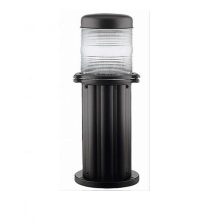 Borne lumineuse OMO IP55 - E27 23W noir - Marque DOPO - Extérieur_0