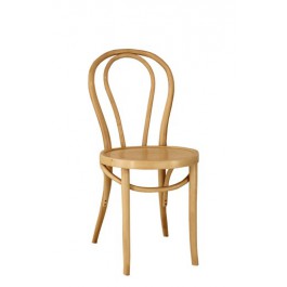 Chaise de restaurant - modèle Bistro 350 en bois, cadre hêtre, siège contreplaqué_0