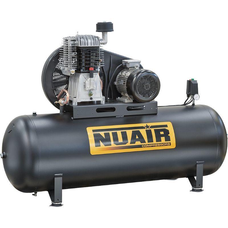 Compresseur d'air à piston marche lente 500 litres - 7,5 CV triphasé NUAIR - 11581207_0