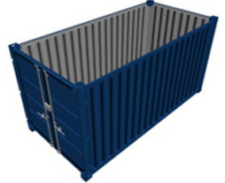 Container de stockage 15 pieds neuf - Porte double-battant - LC15_0