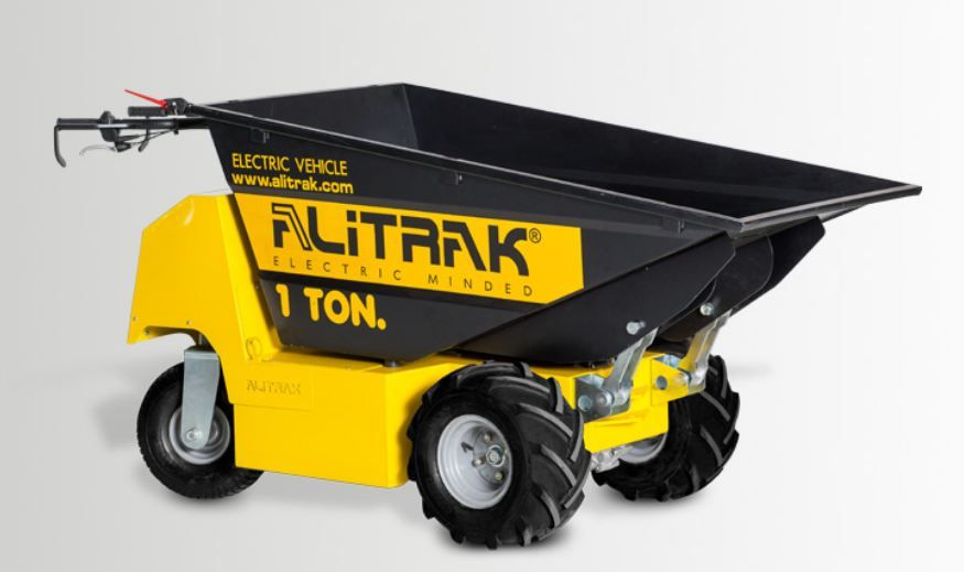 DT-1000 brouette à moteur - Alitrak - 1000 kg - structure robuste en acier et moteur électrique 24V/3000 watt_0