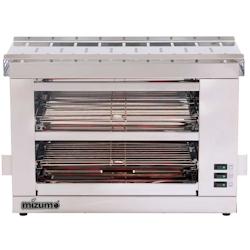 Grille-pain professionnel Mizumo TOSTA-PRO en inox, 2 niveaux, code 732 - argenté inox 732_0
