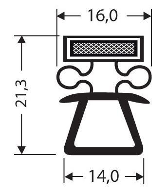 Joint pvc magnetique pour meubles frigos jpc-110_0