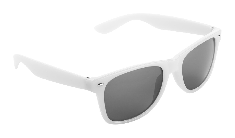 Lunettes de soleil Xaloc - en plastique - protection UV 400 - couleur blanc_0