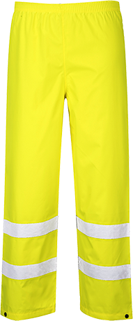 Pantalon hi-vis traffic jaune S480 - XL - Certifié CE - Bande réfléchissante - Coutures thermosoudées_0