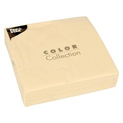 Papstar Serviettes, 2 plis pliage 1/4 40 cm x 40 cm crème - beige papier 86441_0
