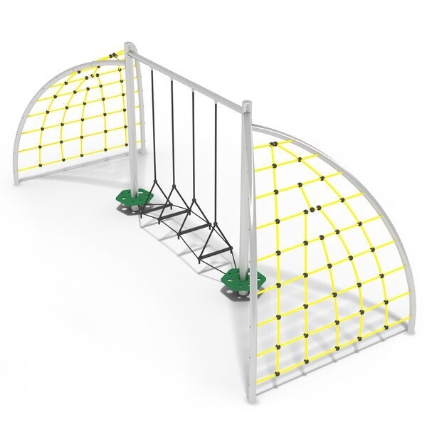 Parcours à cordes en acier inoxydable pour aire de jeux conforme EN1176 - Référence BT16141_0