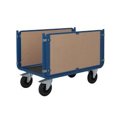 Provost Chariot manutention 2 ridelles en bois charge 500kg - 70 x 100 x 100cm - 3701374401260_0