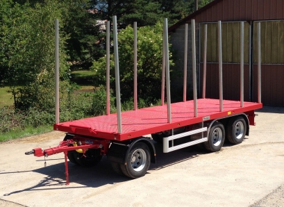 Remorque plateau forestière 3 essieux RA3TG2 - Fournier - PTC 32T - Options personnalisables_0