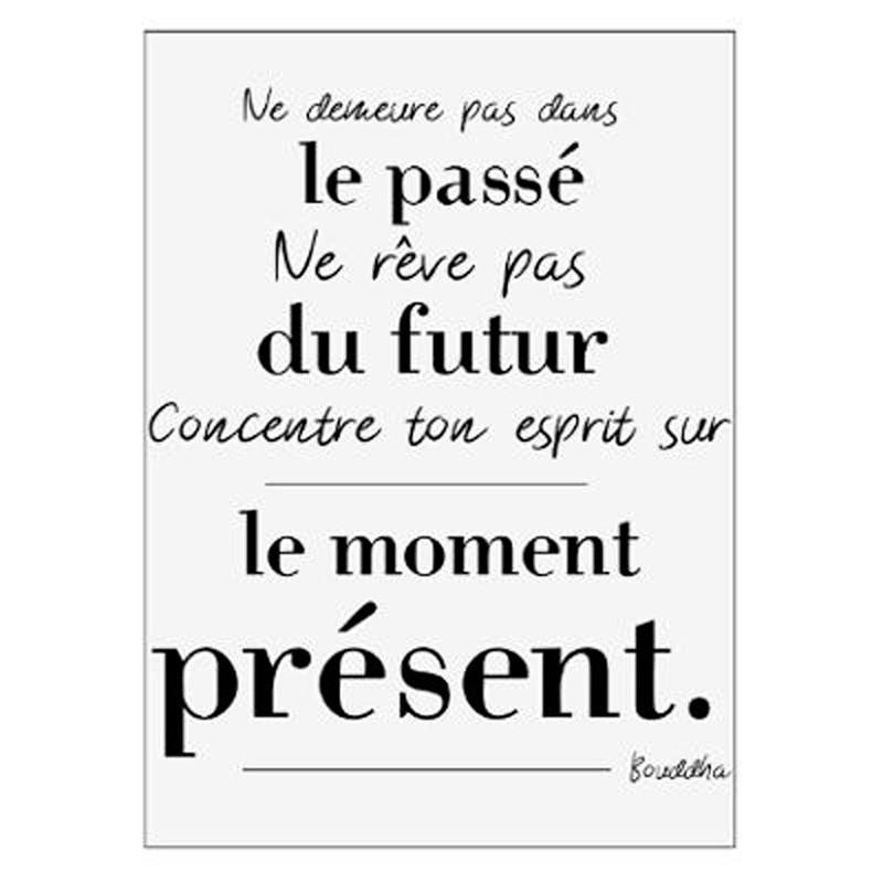 Sticker Mural Citation Bouddha Ii 50x70cm Noir Blanc Paris Prix Sticker Mural Citation Bouddha Ii 50x70cm Noir Blanc Paris Prix