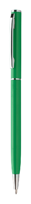 Stylo à bille en aluminium - encre bleue - couleur verte - 10g_0